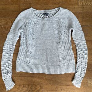 American Eagle AE light blue open cable knit sweater shirt size small women